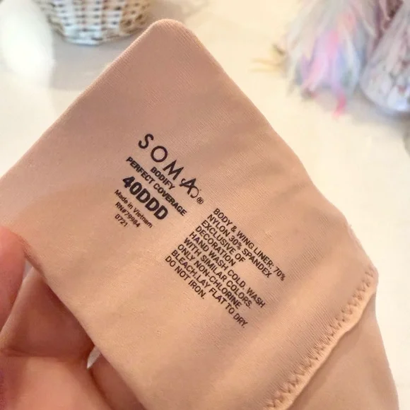 SOMA BODIFY Perfect Coverage warm Amber Underwire Bra 40DDD - Picture 5 of 5